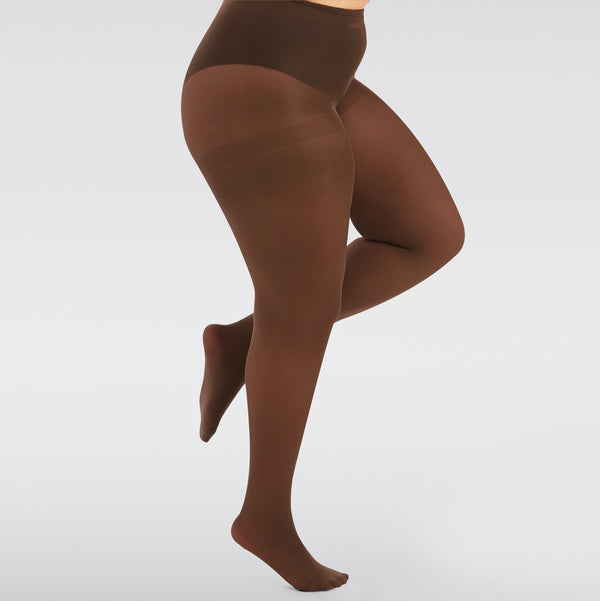 Abbie - 50 Denier Curvy Plus Size Tights